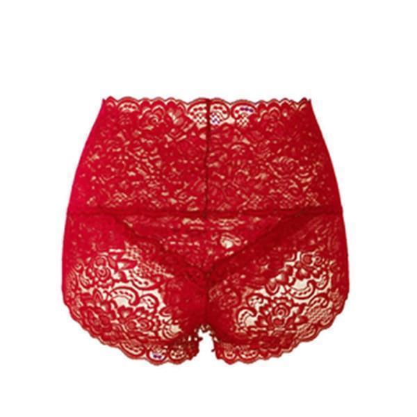 Women Seamless Lace Panties Breathable High Waist Butt Lift Briefs Underwea-xinru