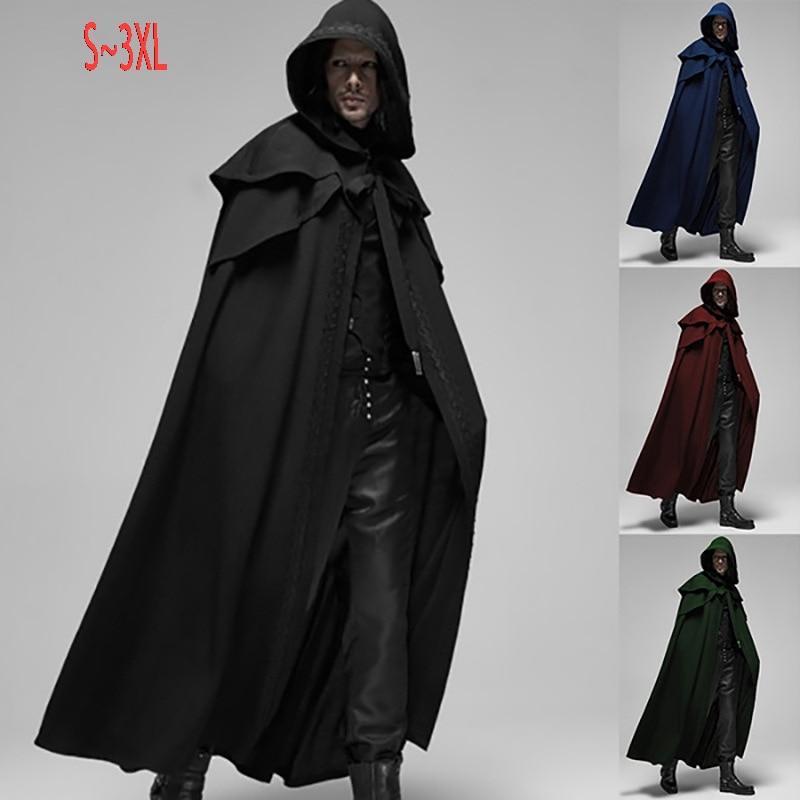 Viking Renaissance Gothic Hooded Cloak-xinru