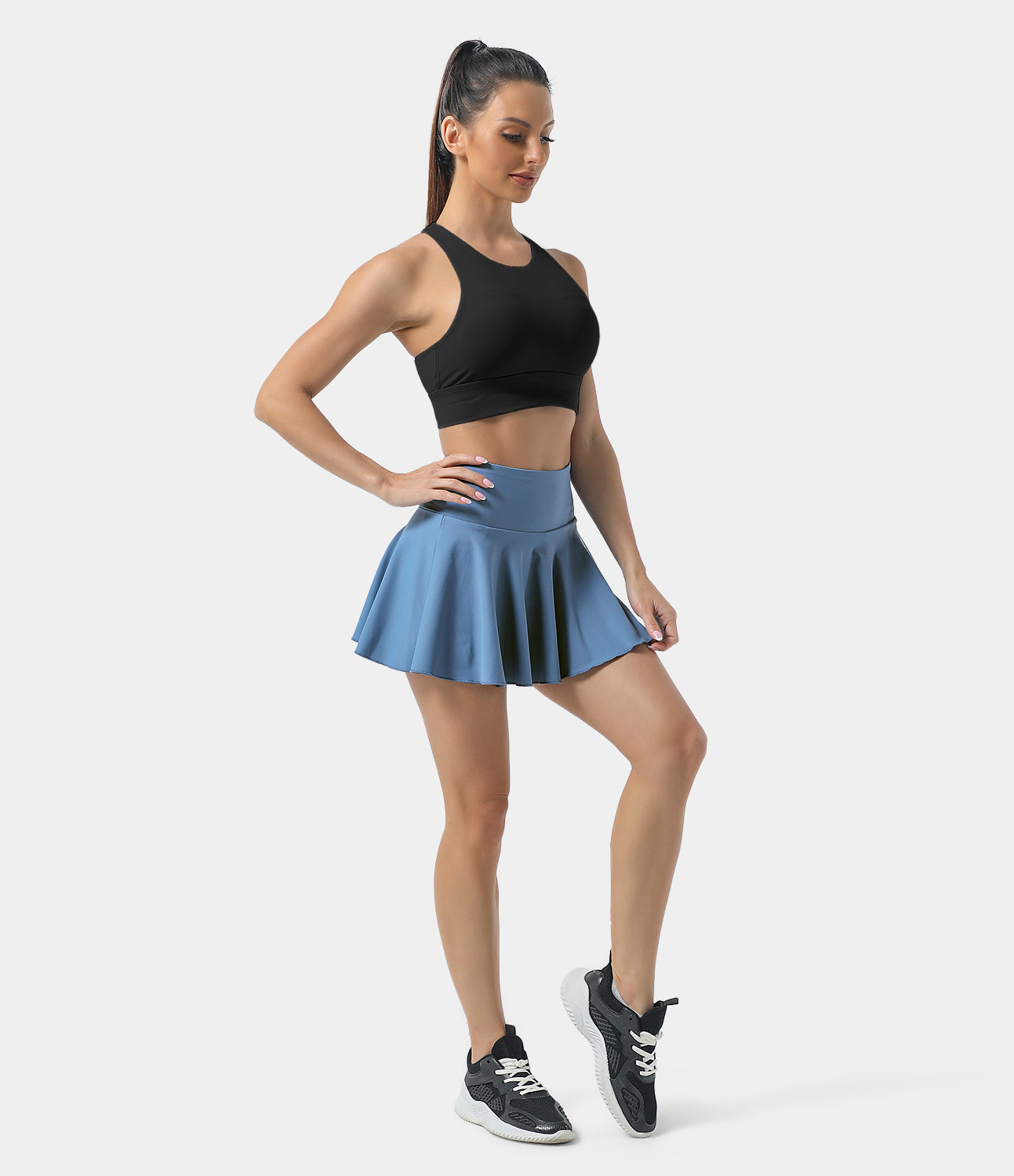 Women's Athletic High Waisted Tennis Skirts With Pockets-xinru shop