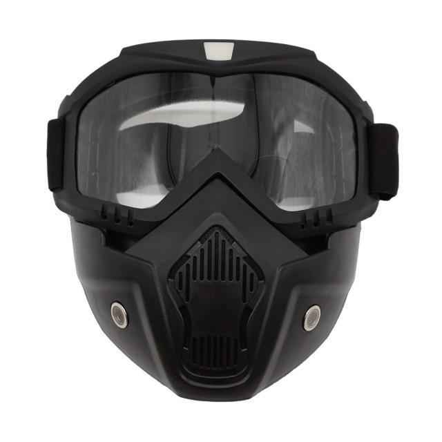 Motorcycle Detachable Mask Anti-UV Off Road Helmet Goggles-xinru