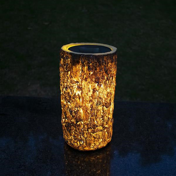 Solar Garden Stump Landscape Light Outdoor Decor-xinru