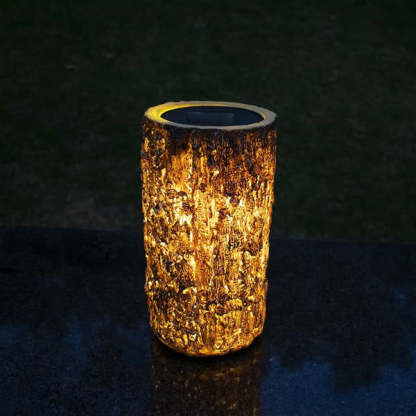 Solar Garden Stump Landscape Light Outdoor Decor-xinru