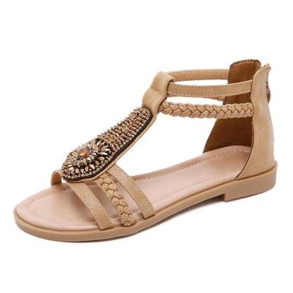 Summer Bohemia Soft Wedge Sandals For Women Beach Shoes-xinru