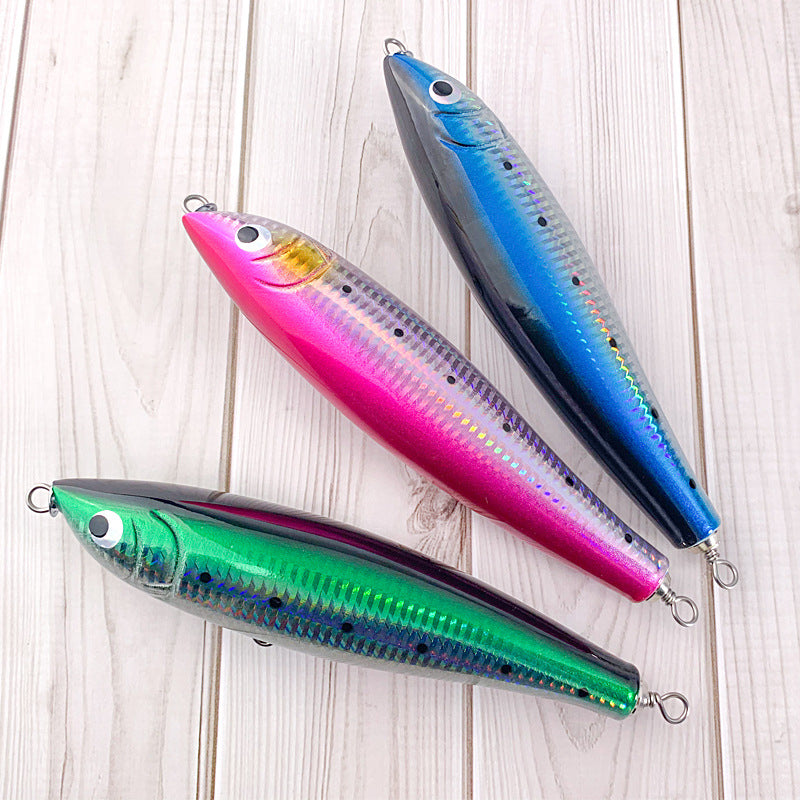 Floating Water Wooden Trolling Bait Pencil Wood Fish-xinru shop