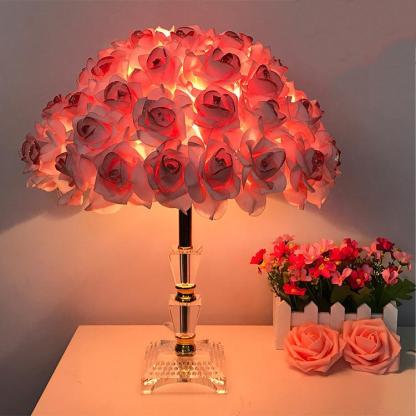 Crystal Rose Bouquet Lamp Rose Tree Table Lights-xinru shop