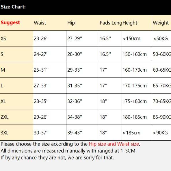 Unisex Motorcycle Snowboard Protection Ski Protective Hip Butt Padded Shorts-xinru