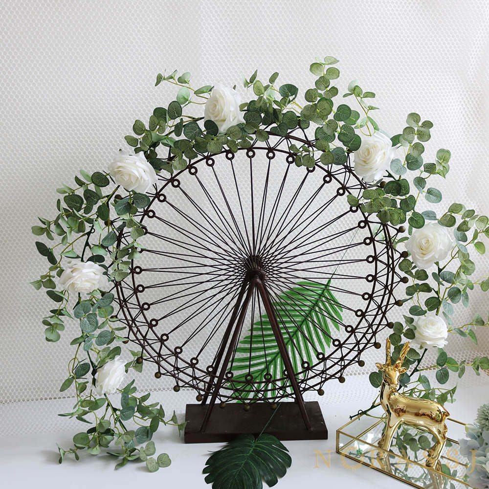 Artificial Rose Elegant Spring Garland  For Wedding-xinru