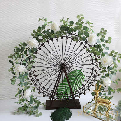 Artificial Rose Elegant Spring Garland  For Wedding-xinru