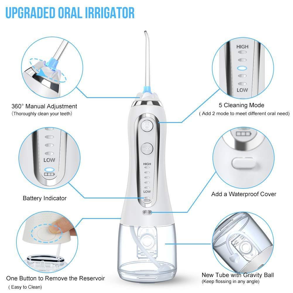 Portable Cordless Water Flosser Teeth Cleaner-xinru