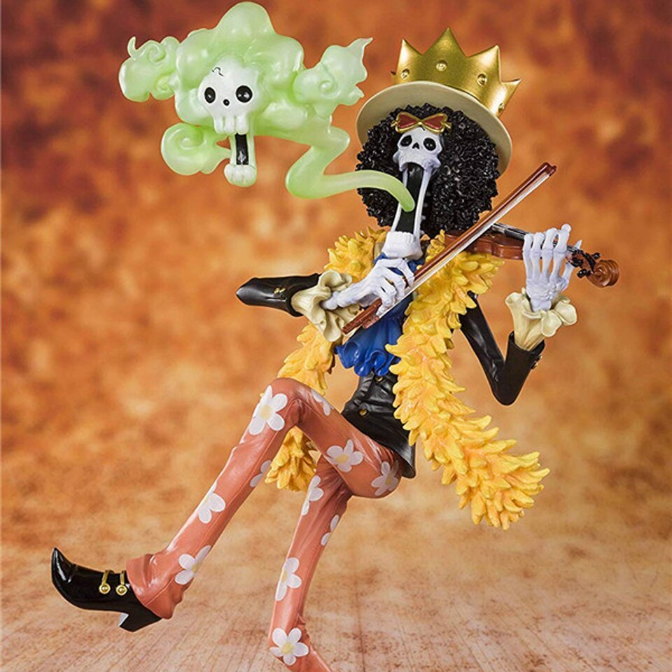 Anime One Piece Brook Burukku 20th Anniversary Ver PVC Action Figure-xinru