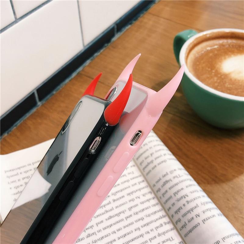 Cute Devil Horn Case-xinru