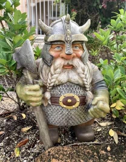 Viking Victor Nordic Dwarf Garden Grass Gnome Statue-xinru