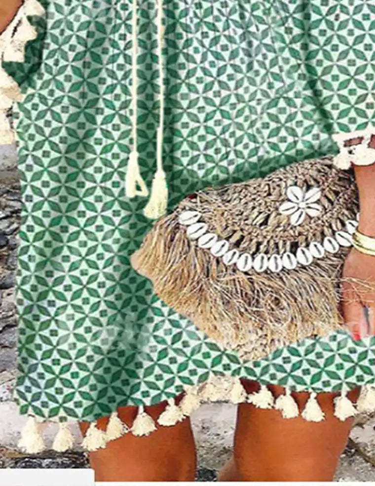 Women's Chiffon Dress Knee Length Dress-xinru