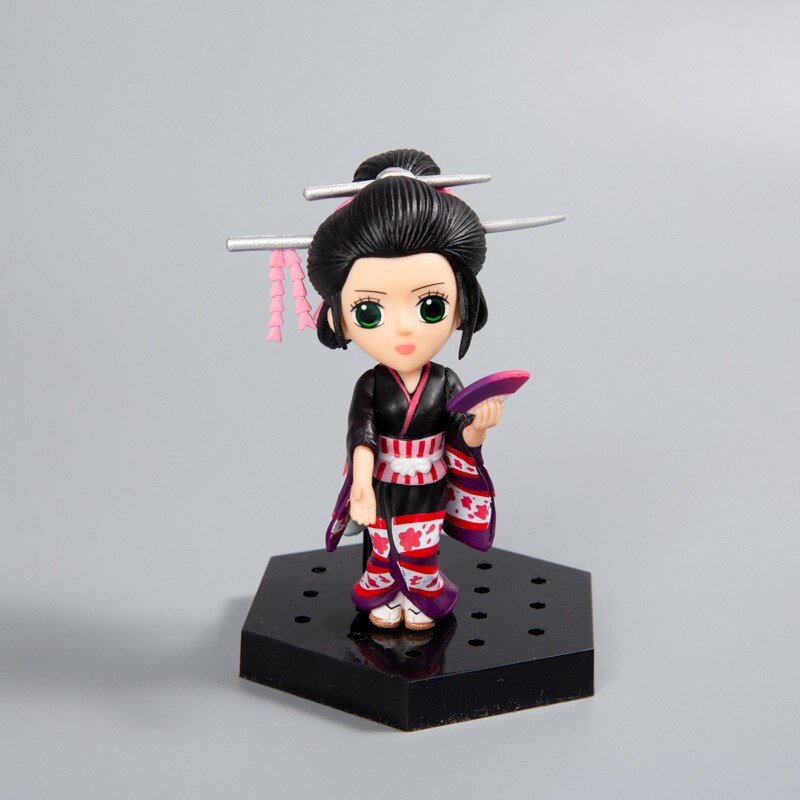 MINI Luffy Nami Model Action PVC Figure Anime Kimono Kingdom Desktop Decoration-xinru