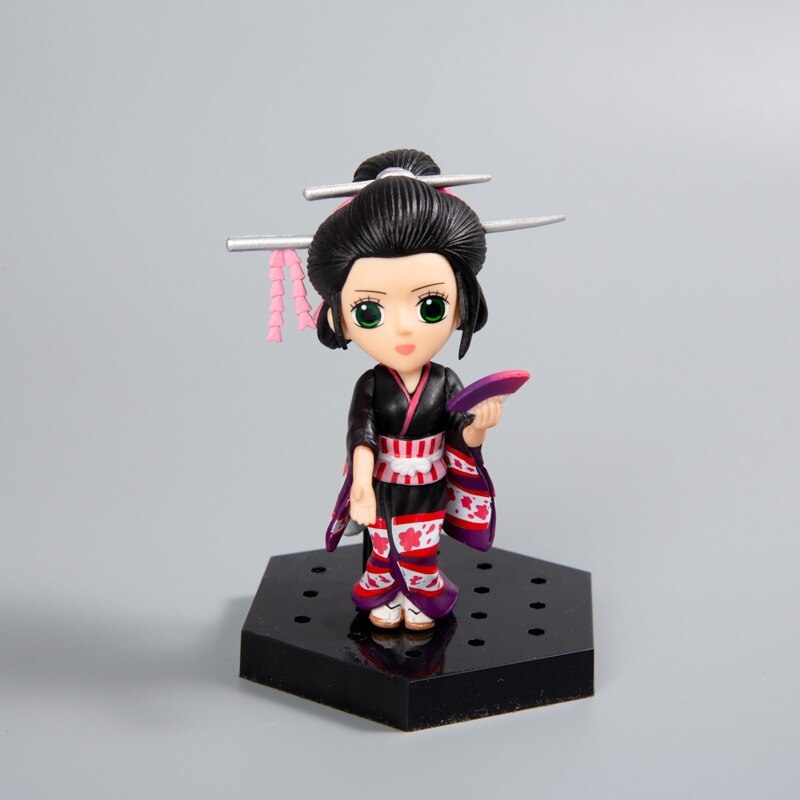 MINI Luffy Nami Model Action PVC Figure Anime Kimono Kingdom Desktop Decoration-xinru