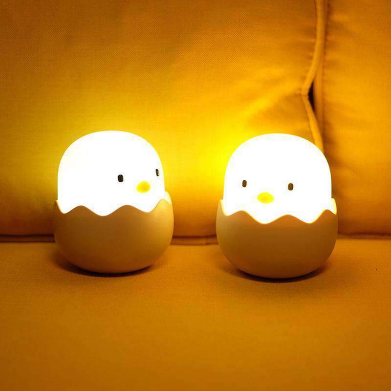 Silicone Touch Sensor Cute Egg Kids Night Light-xinru