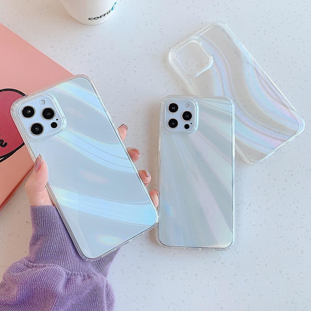 Aurora Rainbow Clear Case-xinru