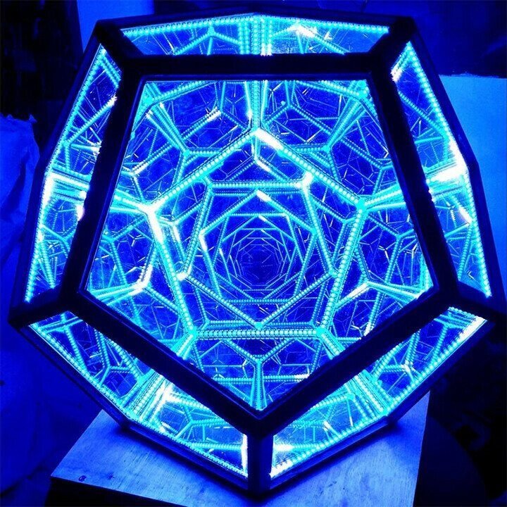 Infinite Dodecahedron Color Art Light-xinru