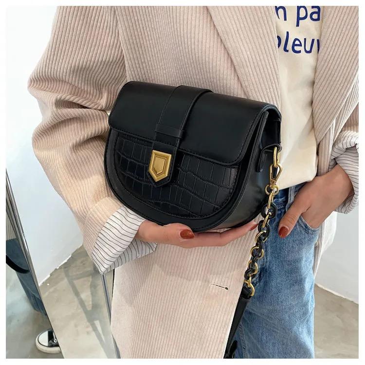 ワニのパターンショルダーバッグ-xinru shop