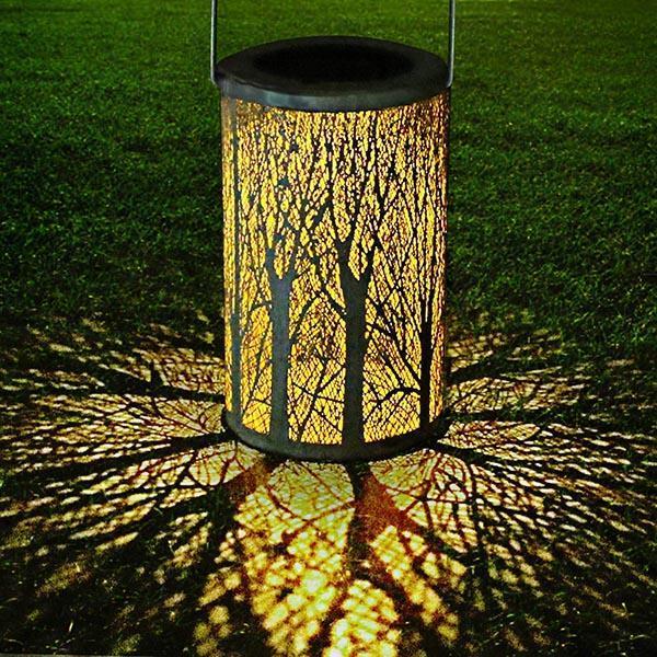 Solar Tree Pattern Lantern Light-xinru shop