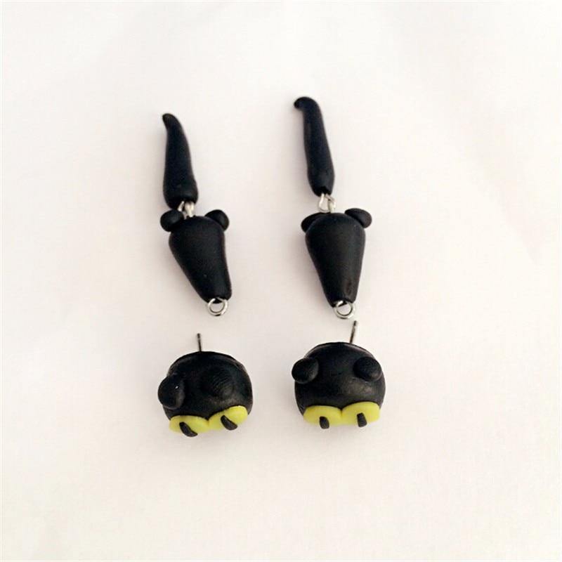 Cute Handmade Black Cat Earrings-xinru