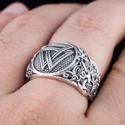 Valknut Ring - Sterling Silver or Gold-xinru shop