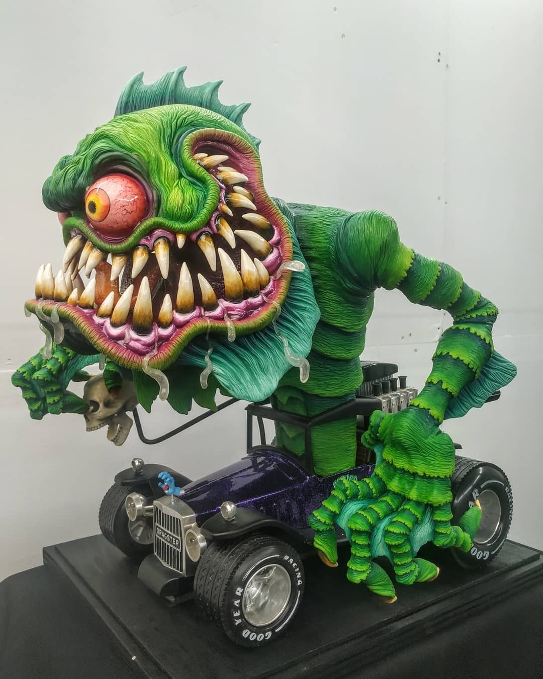 Rat Fink Collectible Model Toy Spooky Halloween Decoration-xinru