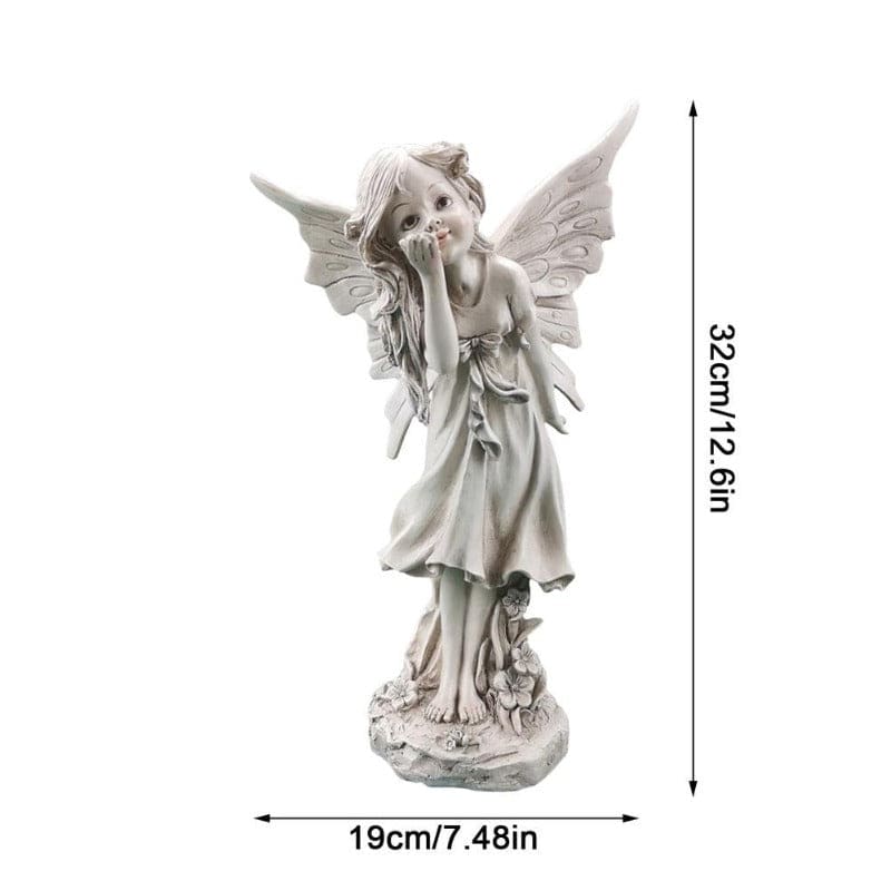 Flower Fairy Angel Statue Garden Ornament-xinru