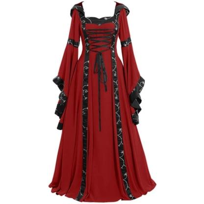Women's Vintage Victorian Renaissance Gothic Dress-xinru