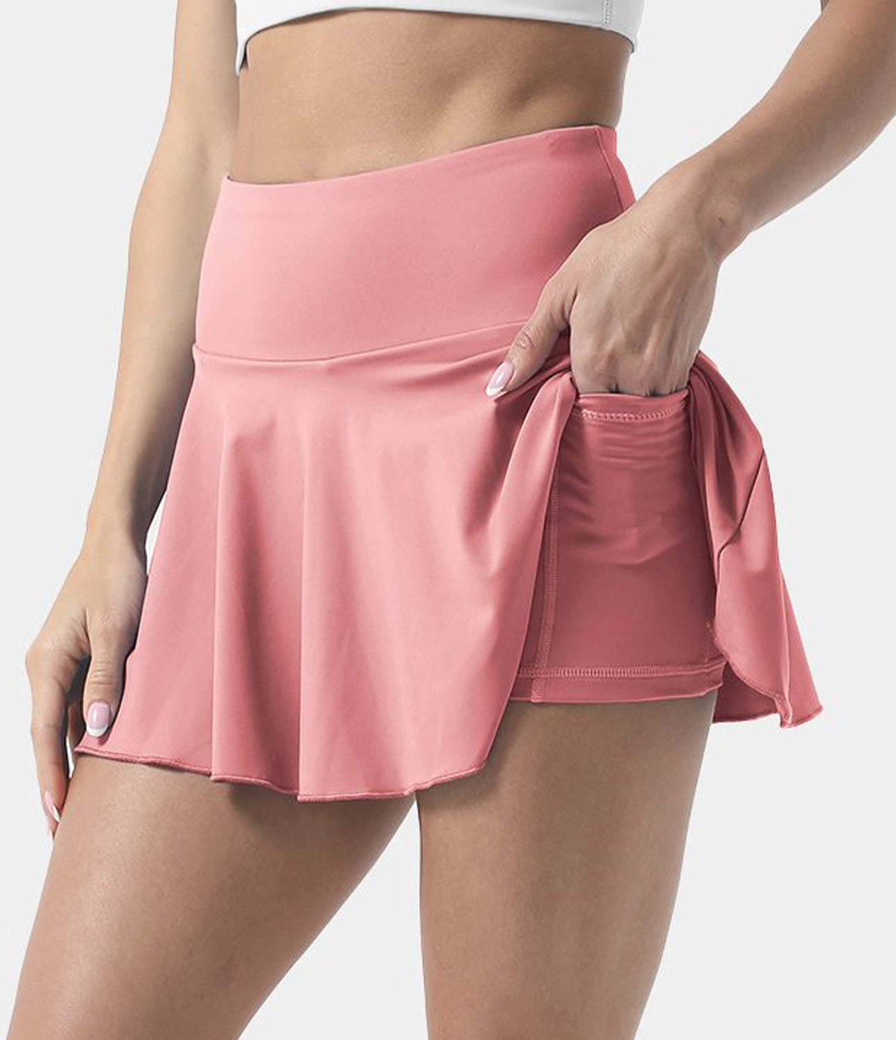 Women's Athletic High Waisted Tennis Skirts With Pockets-xinru shop