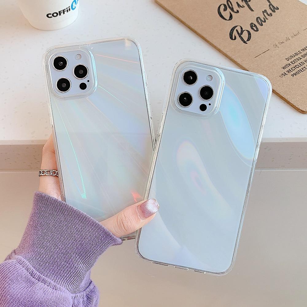 Aurora Rainbow Clear Case-xinru