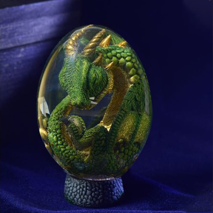 Baby Dragon Lava Dragon Egg Resin Statue Dinosaur Egg-xinru