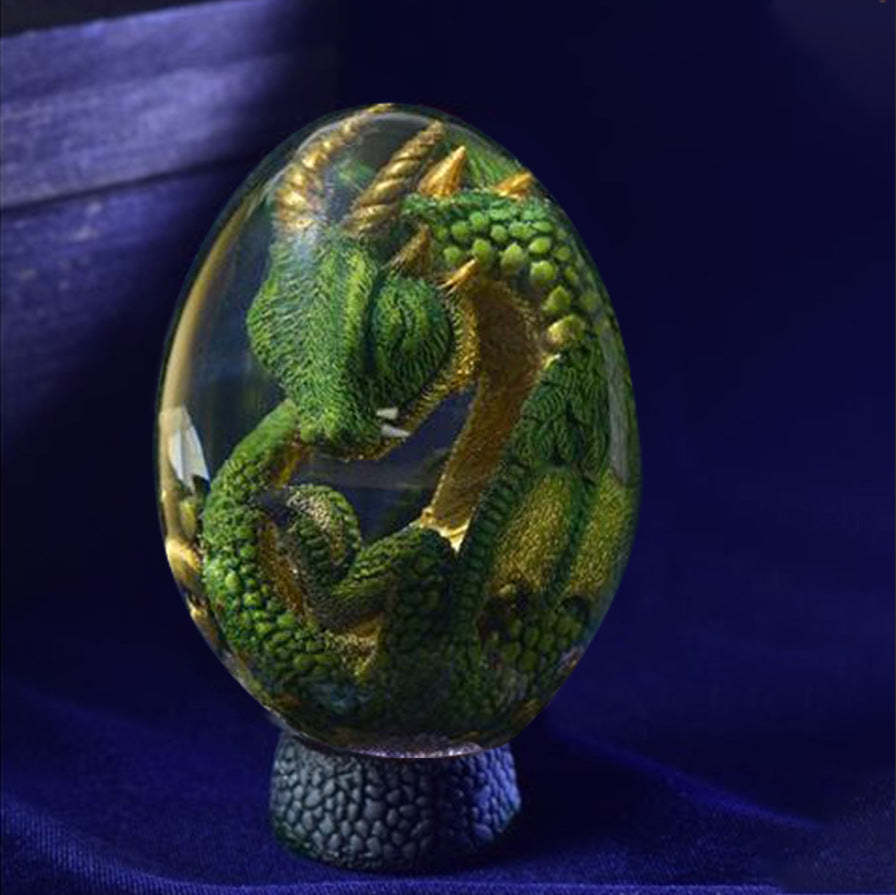 Baby Dragon Lava Dragon Egg Resin Statue Dinosaur Egg-xinru