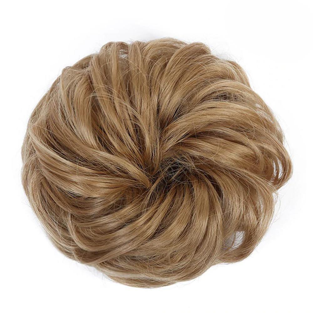 Natural Look Synthetic Messy Hair Bun Scrunchie Extension-xinru