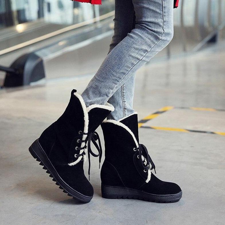 Women's Mid Calf Ankle Snow Boots-xinru shop