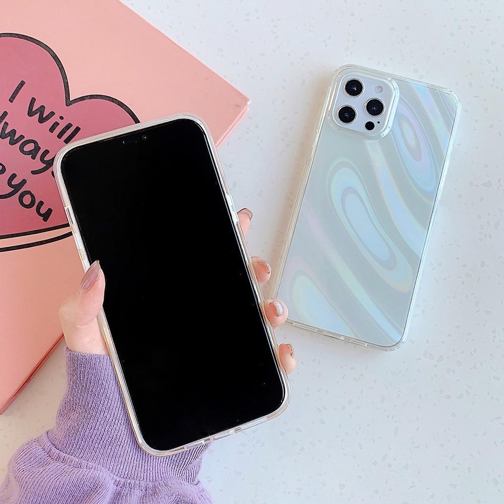 Aurora Rainbow Clear Case-xinru