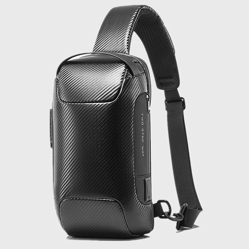 New Carbon Fiber Streamline Anti-Theft Sling Bag-xinru