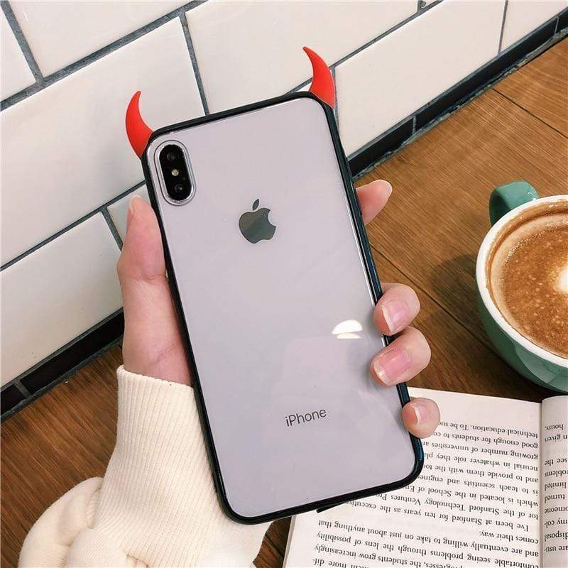 Cute Devil Horn Case-xinru