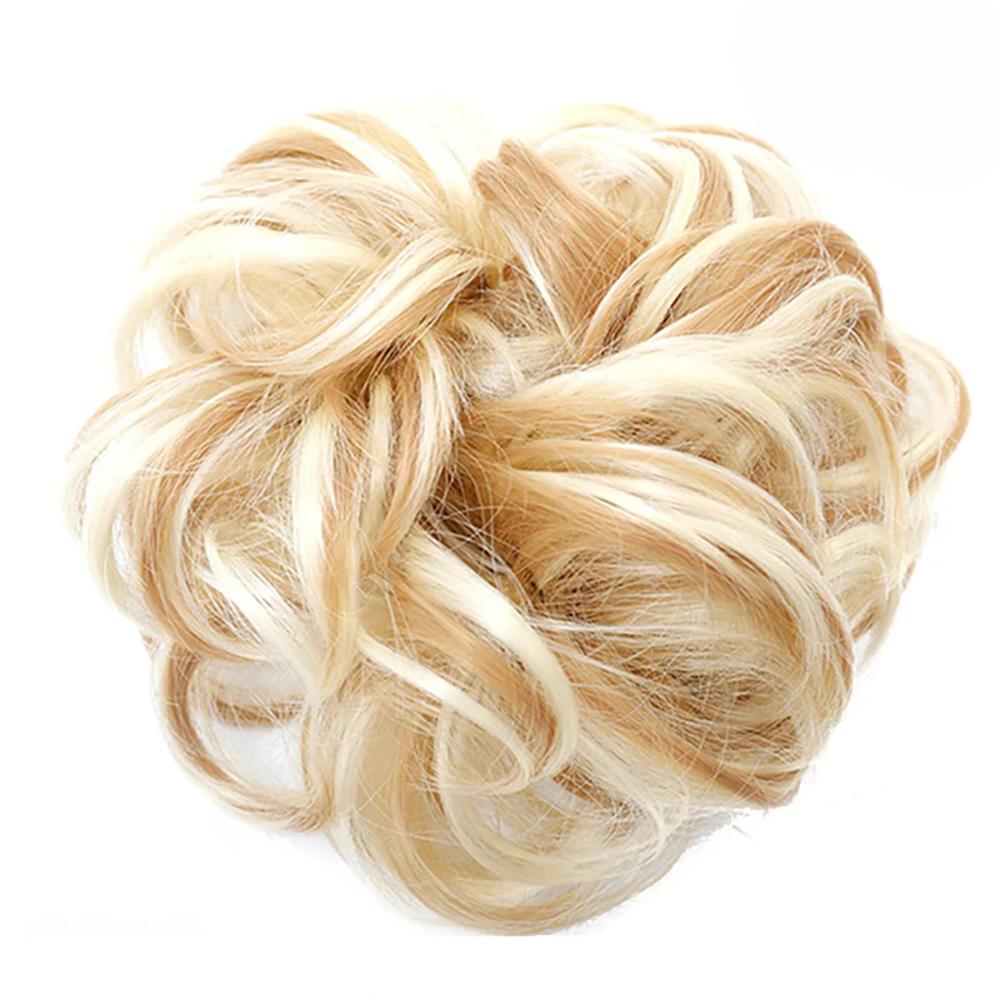 Natural Look Synthetic Messy Hair Bun Scrunchie Extension-xinru