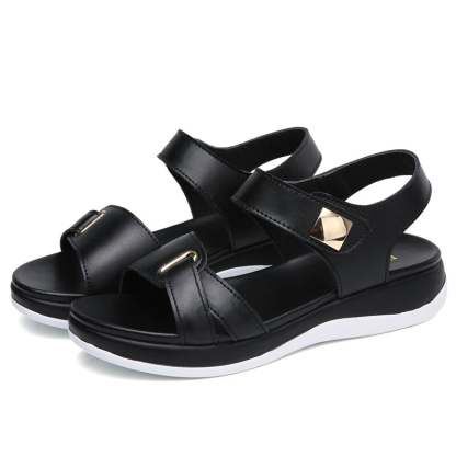 2022 Women Sandals Platform leather Ladies Sandals-xinru
