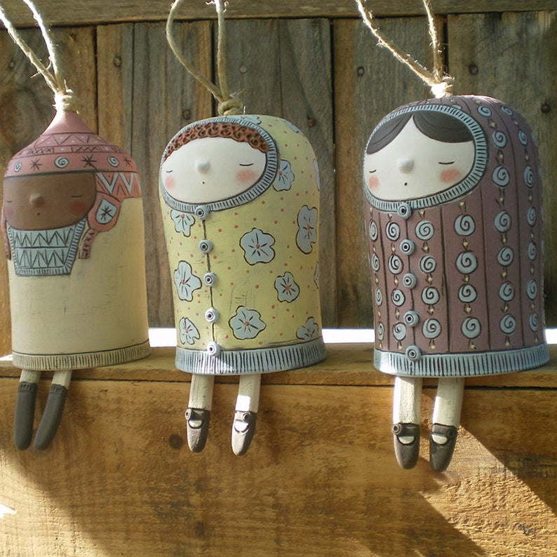 Beautiful country animal wind chimes, bohemian handmade garden decoration-xinru shop