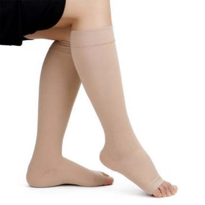 Open Toe Compression Socks - Easy to Put On Toeless Support Stockings!-xinru