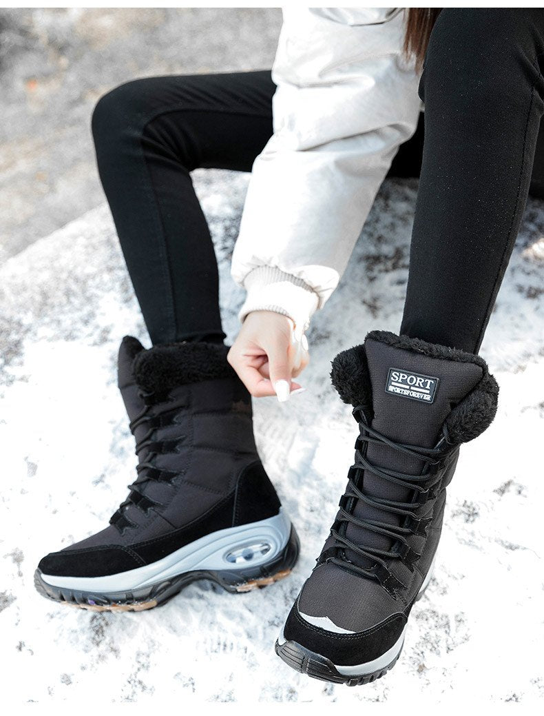Winter Women Warm Mid-Calf Snow Boots-xinru shop