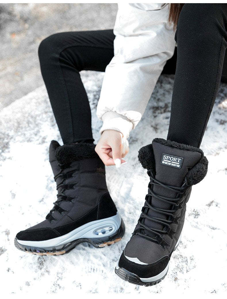Winter Women Warm Mid-Calf Snow Boots-xinru shop