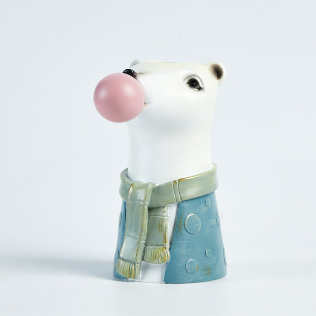 Creative Interesting Cartoon Animal Head Flowers Plant Pot-xinru