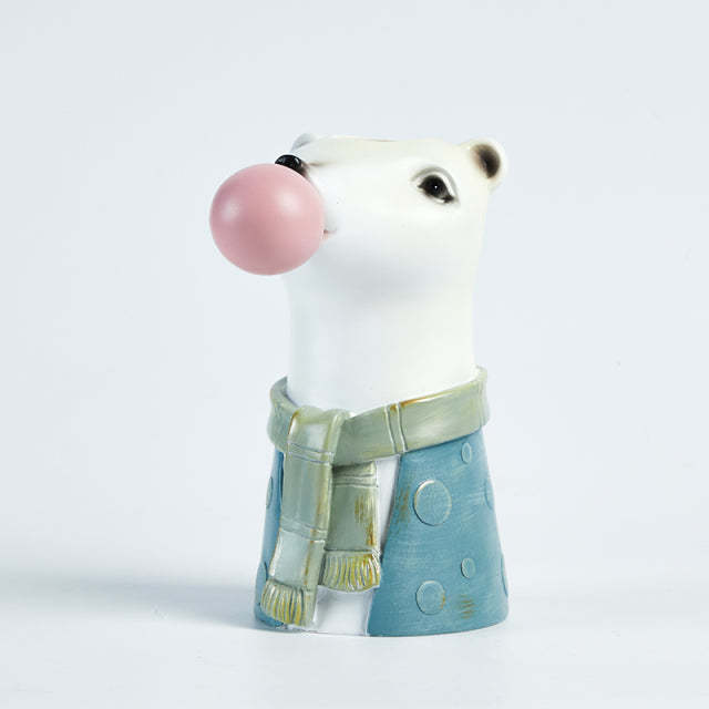 Creative Interesting Cartoon Animal Head Flowers Plant Pot-xinru