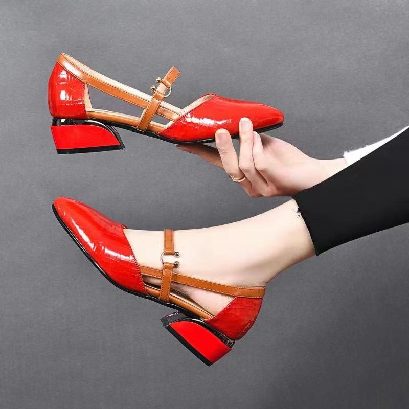 Spring and summer leather casual shoes-xinru