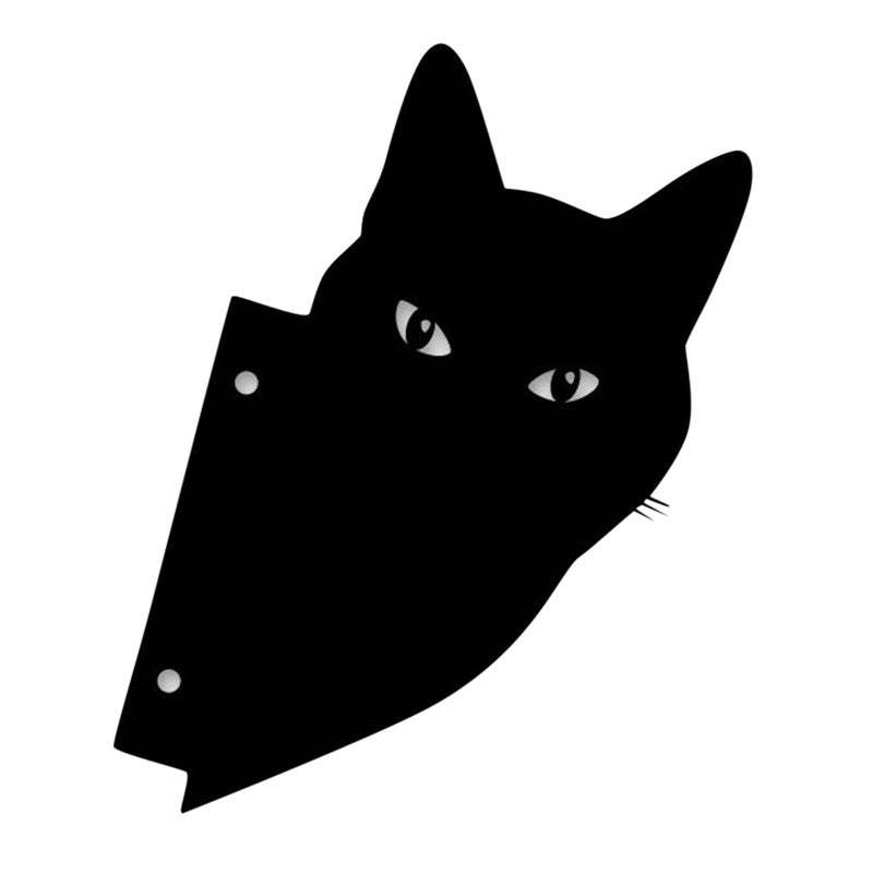 Black Cat Sculpture Gifts Lawn Ornament Metal Peeping Cat Cats Yard Sculpture-xinru