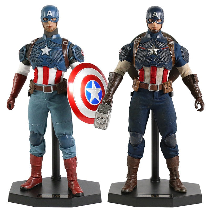 1/6 Scale SuperHero Captain America Action Figure Model Toy-xinru