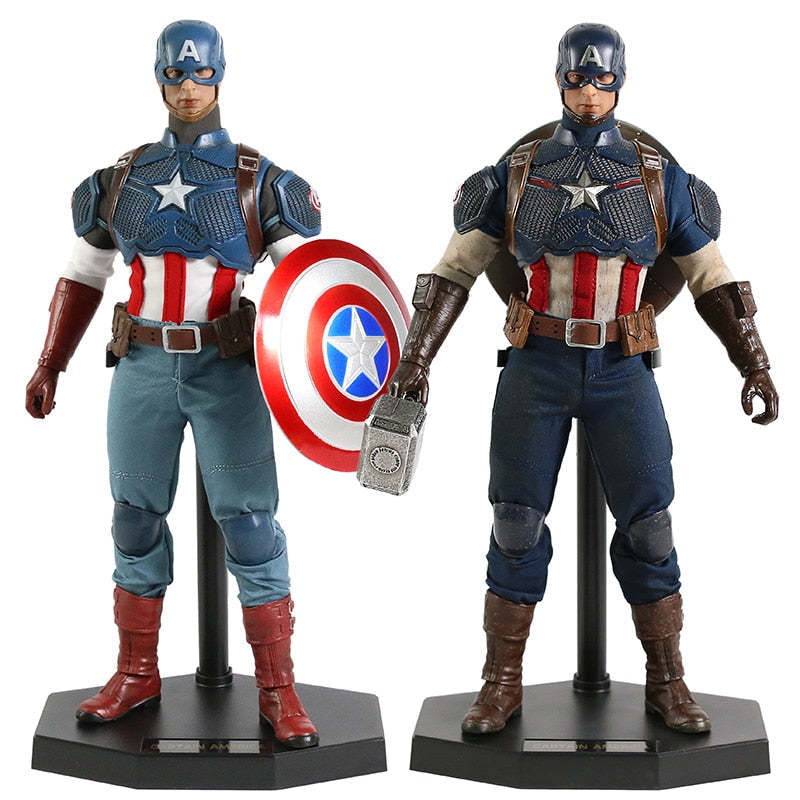 1/6 Scale SuperHero Captain America Action Figure Model Toy-xinru